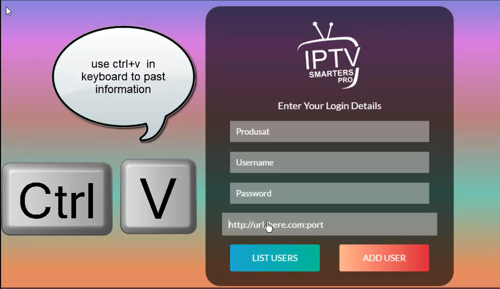 IPTV on Windows using IPTVSmarters Pro