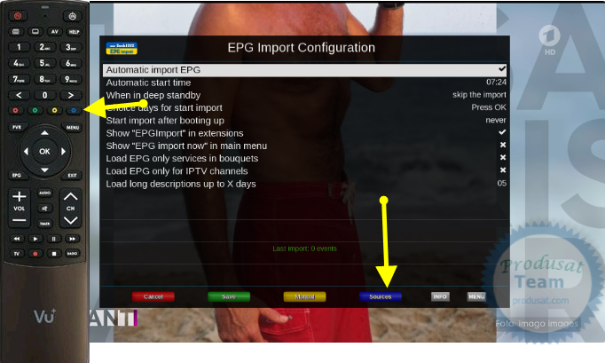 EPG enigma2 how to configure