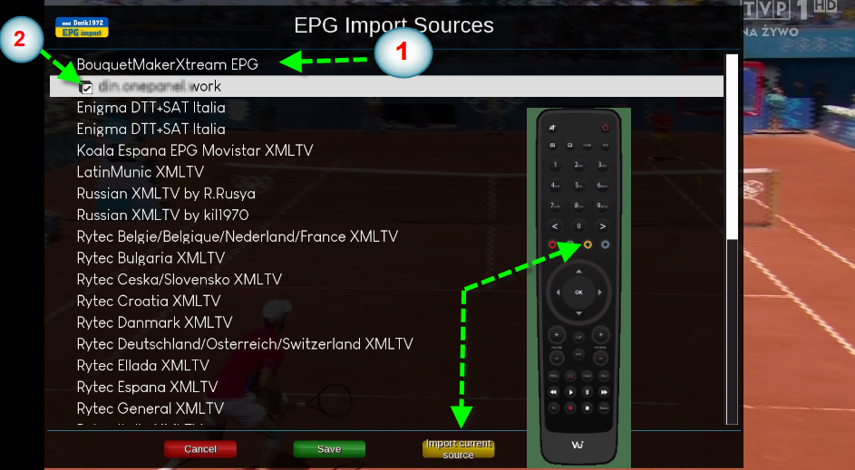 EPG in enigma2 how to configure