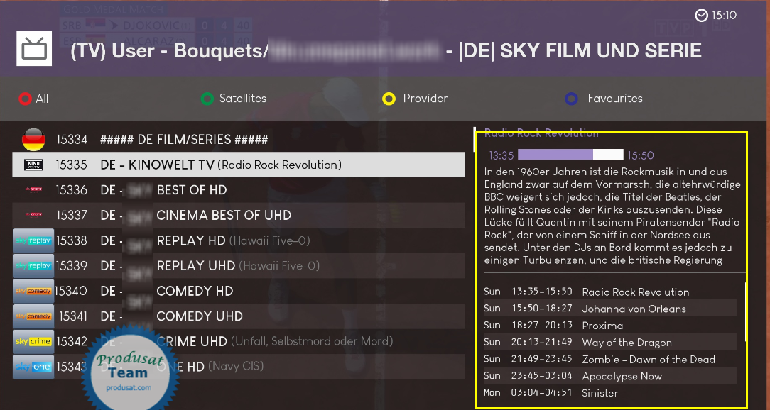 EPG in enigma2 how to configure