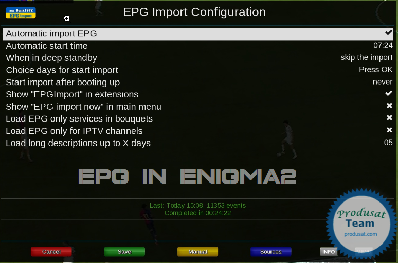 EPG in enigma2 how to configure